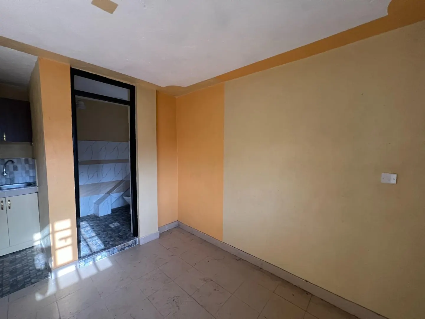 Modern Bedsitter in Kasarani Mwiki near Road with Balcony and Parking